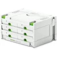 Festool SYS 3-SORT/6, Werkzeugkasten, Grün, Weiß, 295 mm, 395 mm, 210 mm, 4,9 kg