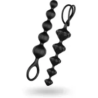 Satisfyer Love Beads - Perlen Analdildo Set (schwarz)