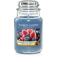 Yankee candle Raumdüfte Duftkerzen Mulberry & Fig Delight Classic Large Glass