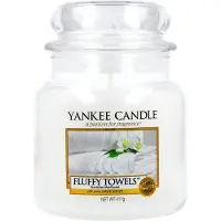 Yankee candle Duftkerze Fluffy Towels Classic Medium Jar 411g 411 g