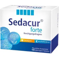 Sedacur forte Beruhigungsdragees 100 St Überzogene Tabletten