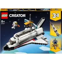 LEGO 31117 3-in-1 Spaceshuttle-Abenteuer Weltraum Spielzeug für Kinder ab 8 Jahren mit Astronauten-Figur