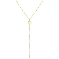 Liebeskind berlin Y-Kette "Schmuck Geschenk Gold 375 Halskette Gold Collection", gold (gelbgoldfarben), Halsketten, Damen, Gelbgold 375, L: 68 B: 2mm, Y-Kette, B:2mm