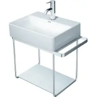 Duravit Metallkonsole DuraSquare 51,6x33cm, wandhängend, chrom