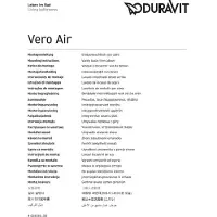 Duravit Einbauwaschtisch Vero Air 55x45,5cm EB v o, m ÜL, HLB, 1 HL, we WG