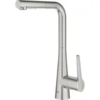 GROHE Zedra, Waschbecken, Hebelgriffe, 1/2", Edelstahl
