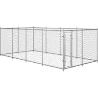 vidaXL Outdoor-Hundezwinger 7,6x3,8x1,9 m