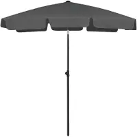 vidaXL Strandschirm Anthrazit 180x120 cm