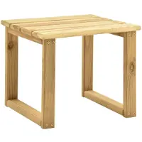 vidaXL Tisch für Sonnenliege 30x30x26 cm Imprägniertes Kiefernholz