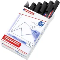 Edding Whiteboard Marker 360, Rundspitze, 10 Stück, schwarz