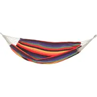 Outsunny Hängematte, Liegefläche: 200L x 150B, mehrfarbig - bunt