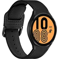 Puro Leather bracelet Classic for Galay Watch4 / Watch 4 classic, black