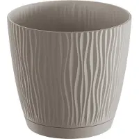 Prosperplast 1l Sandy P Collection 12.9x12.9x12 Cm Flowerpot Beige