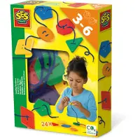 SES Creative 14682 Easy Diamonds Armbänder DIY Schmuckset für Kinder, Armbänder-Bastelset für Kinder, 6 Jahr(e), Mehrfarbig