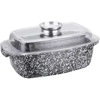 Klausberg Bratpfanne KB-7365 32 cm Keramische Marmor induktionskompatibel mit Aromaknopf 4,5 L