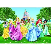 Disney Fototapete Prinzessinnen Grün Gelb und Blau 360 x 254 cm 600360