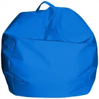 Talamo Italia Eleganter Sitzsack, blaue Farbe, Maße 65 x 50 x 65 cm