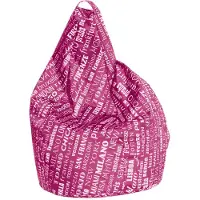 Talamo Italia Esidra Pouf Aariel 80x80x120h cm Rosa, Sackform