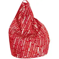 Talamo Italia Esidra Sitzsack Aariel 80x80x120h cm Rot