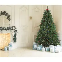 Dmora Weihnachtsbaum 210 cm Riccardo, Grün, 1078 Zweige