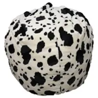 Talamo Italia Pouf-Tasche mit Fantasie, schwarz-weiß, Maße 80 x 120 x 80 cm