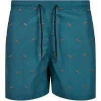 Urban Classics Embroidery Swim Shorts shark/teal/toffee L