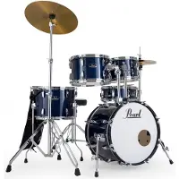 Pearl Roadshow 5pc Kompaktes Schlagzeug mit Sabian Becken Königsblau