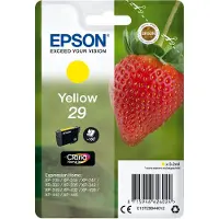 Epson Strawberry Singlepack Yellow 29 Claria Home Ink, Standardertrag, Gelb, Tinte auf Pigmentbasis, 3,2 ml, 1 Stück(e), Einzelpackung