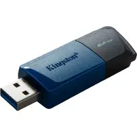 Kingston DataTraveler Exodia M, 64 GB, USB Typ-A, 3.2 Gen 1 (3.1 Gen 1), Dia, 10 g, Schwarz, Blau