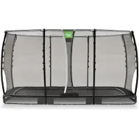 Exit Allure Classic Trampolin 214x366cm, Bodentrampolin, Rechteckig, für Kinder, Schwarz