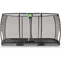 Exit Allure Premium Trampolin 214x366cm, Bodentrampolin, Schwarz