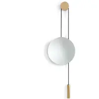 New Works Rise & Shine Spiegel Natural Oak/Brass - , Rise and Shine, Gold / Messing, Glas, Design