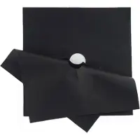 Krumble Gasherd-Schutzset 4er - Abgeschnittene Schutzfolie - 27 x 27 cm - Grau