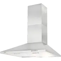 Exquisit Dunstabzugshaube KH60-8.3 | Kaminhaube | Energieeffizienklasse B | Edelstahl | 60cm breit | Wandmontag | Aktivkohlefilter