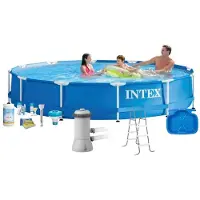 Intex Pool Metal Frame - mit Zubehör - 366x76 cm