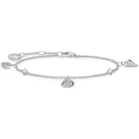 Thomas Sabo Armband Muscheln und Weisse Steine Silber