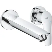 GROHE Eurosmart 2-Loch-Waschtischbatterie, Unterputzmontage, Ausladung 209mm, ohne Ablaufgarnitur, 29338003, Farbe: Chrom