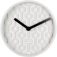 Karlsson - Wanduhr Honeycomb - Weiß - Ø31cm