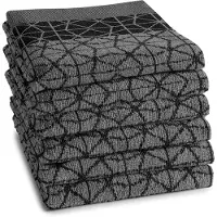 DDDDD Keukendoek Chrystal Black 50 x 55 cm (6-teilig)
