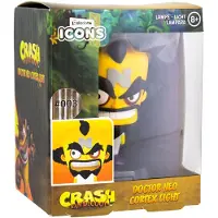 Paladone Doctor Neo Cortex Icon light V2, Umgebungsbeleuchtung, Mehrfarbig, Kunststoff, Badezimmer, Kinderzimmer, Akku, AA