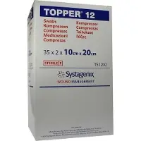 KCI Topper 12 Kompr.10x20 cm steril 35x2 St Kompressen