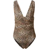 Hunkemoller Badeanzug Leopard Braun