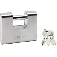 Master Lock MasterLock Vorhängeschloss, 90 mm, gehärteter Stahlstift