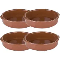 Regas Crème Brûlée Fad Brun Stentøj Ø20cm 4 Stk