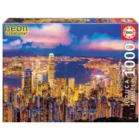 Sonstige Verlage Educa - Hong Kong 1000 Teile Nachtleuchtpuzzle