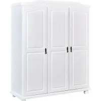 Ebuy24 Basil Kleiderschrank 3 Türen weiss.
