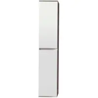 Ebuy24 Minor Kleiderschrank 2 Türen, weiss, Spiegel.