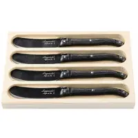 Laguiole Buttermesser Premium Line Black Stonewash (4-teilig)