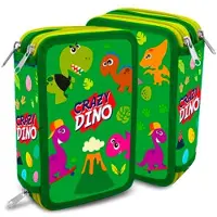 VProDeti koffer Crazy Dino 12 x 20 x 6 cm Polyester grün