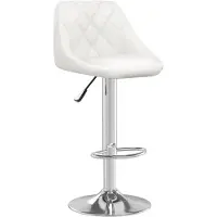 vidaXL Barhocker Weiß Kunstleder